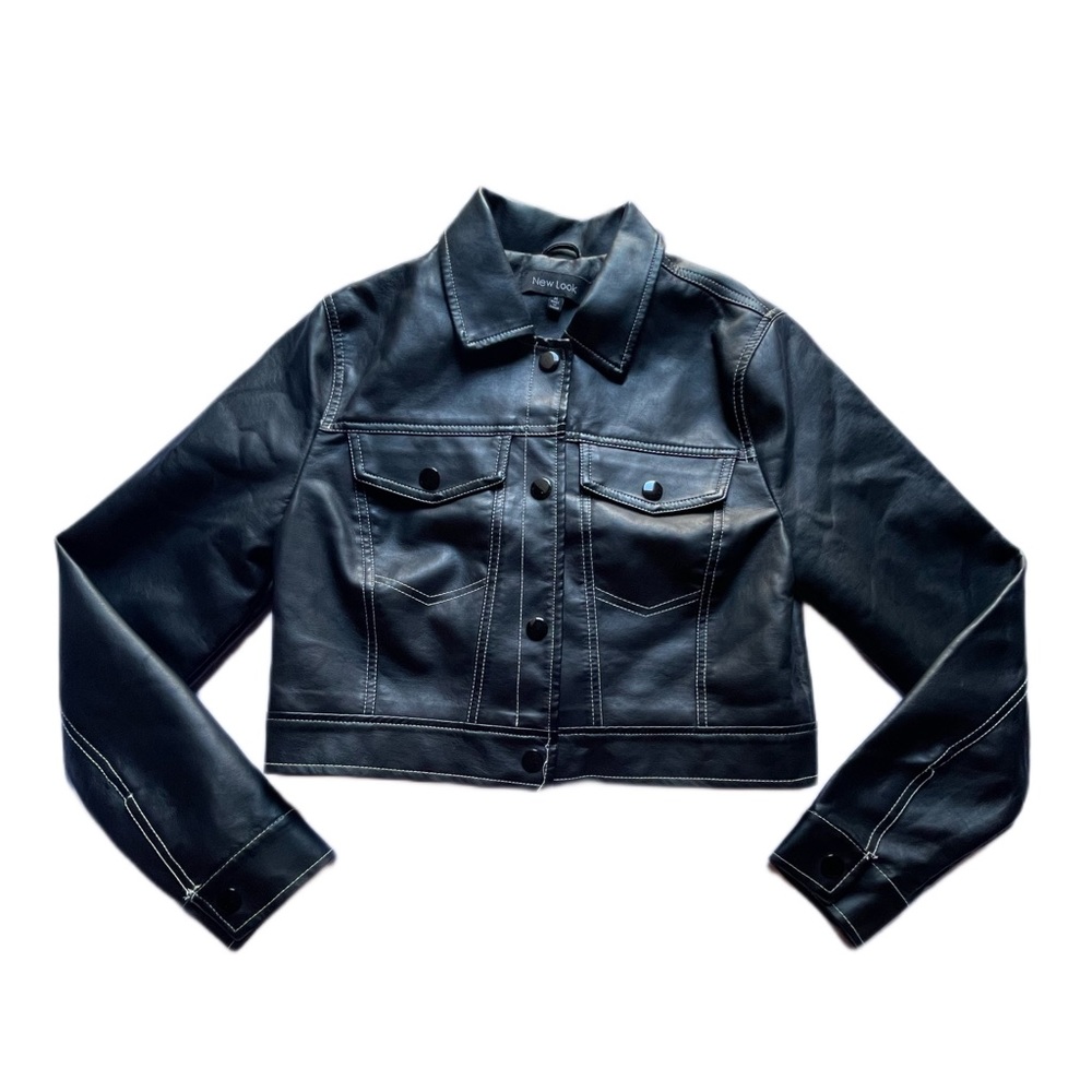 Black leather jacket